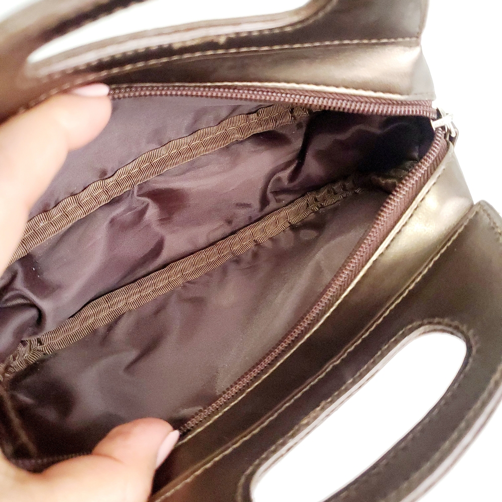 Metallic Brown Mini Handbag - Picture 5 of 5